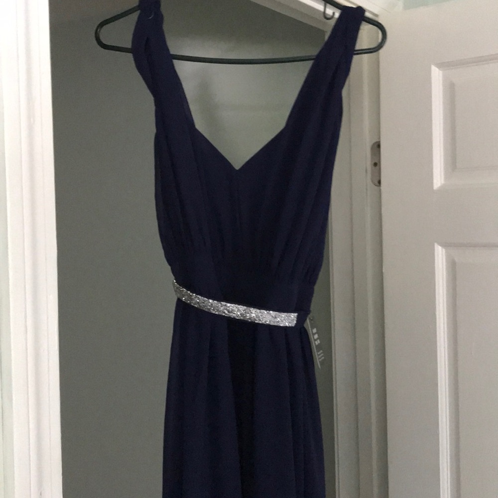 Beautiful navy blue express dress flash sale